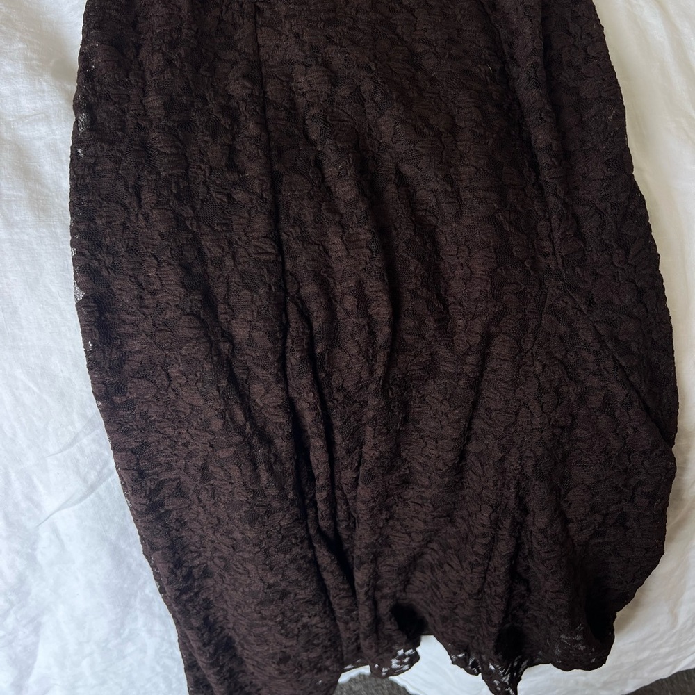 MANGO ASYMMETRIC LACE DRESS - Picture 7 of 7